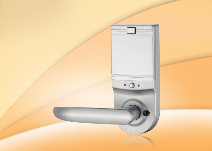 Silver / Golden Low Voltage Alarm Fingerprint Door Lock 10 Groups Transaction