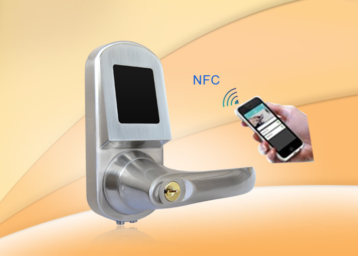 Password RFID Fingerprint Door Lock With 4AA Alkaline Batteries