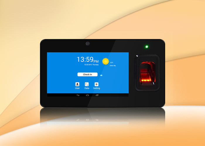 7inch Touch Display Android Biometric Attendance System Support Send SMS To Mobile