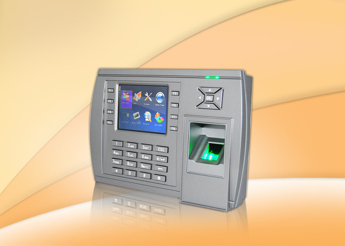 3.5 Inch TFT LCD Fingerprint biometric access control devices With Webserver , SSR