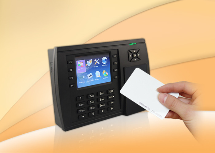 Multimedia Proximity Card Rfid Time Attendance System Multi Language TFT Color Screen