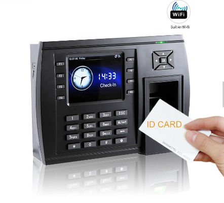 Multimedia WIFI Biometric Employee  Fingerprint Time Attendance System With Card Reader