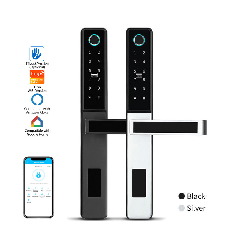 Bluetooth Fingerprint Smart App Door Lock Remote Control / Temporary Password