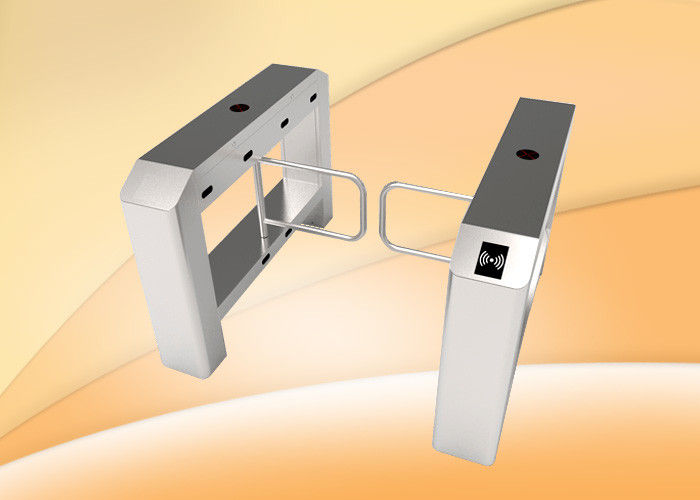 single lane swing barrier turnstile with access control panel