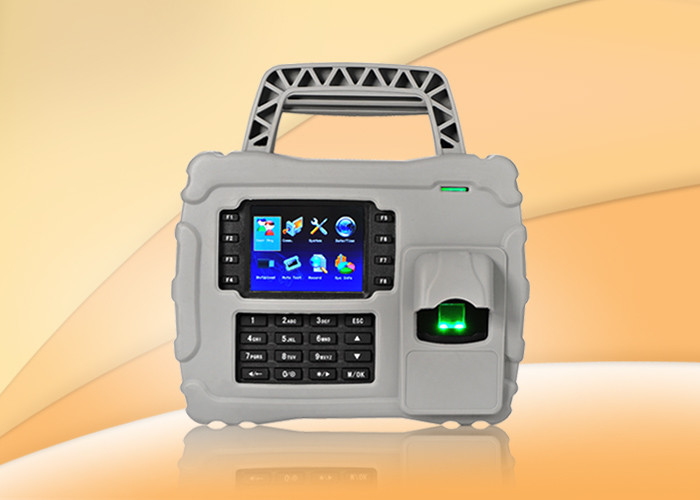 Waterproof  3.5 TFT fingerprint staff time attendance system with GPRS  WIFI , Built In Battery