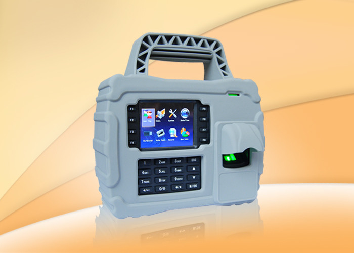 Waterproof  3.5 TFT fingerprint staff time attendance system with GPRS  WIFI , Built In Battery