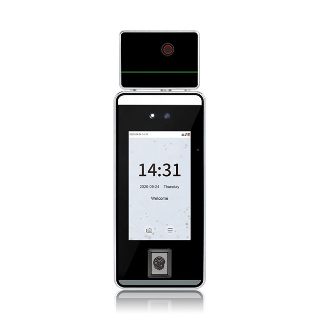 5 Inch Touch Screen Dynamic Facial Recognition Device With Temperature Sensor
