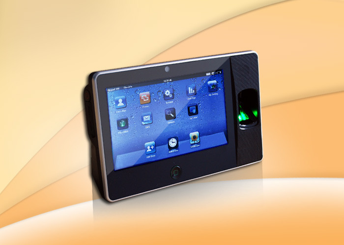 7 Inch real time biometric Fingerprint Time Attendance System With 300,000Pixels Camera